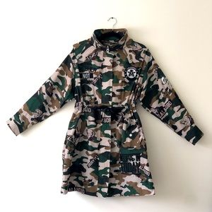Lalabobo Camouflage Hoodie Zip up Jacket Size L